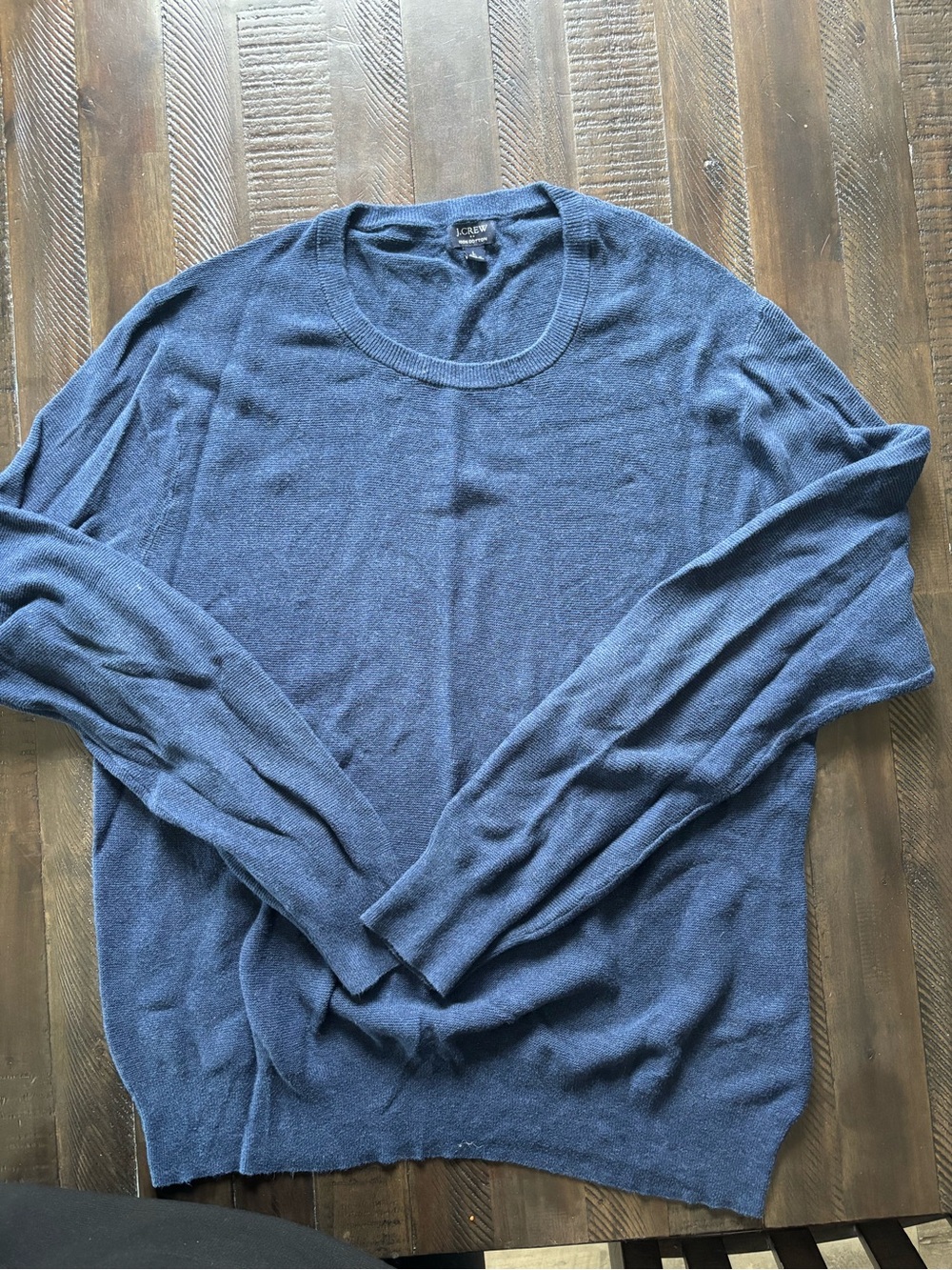 J. Crew Men's Crewneck Sweater in Navy Blue